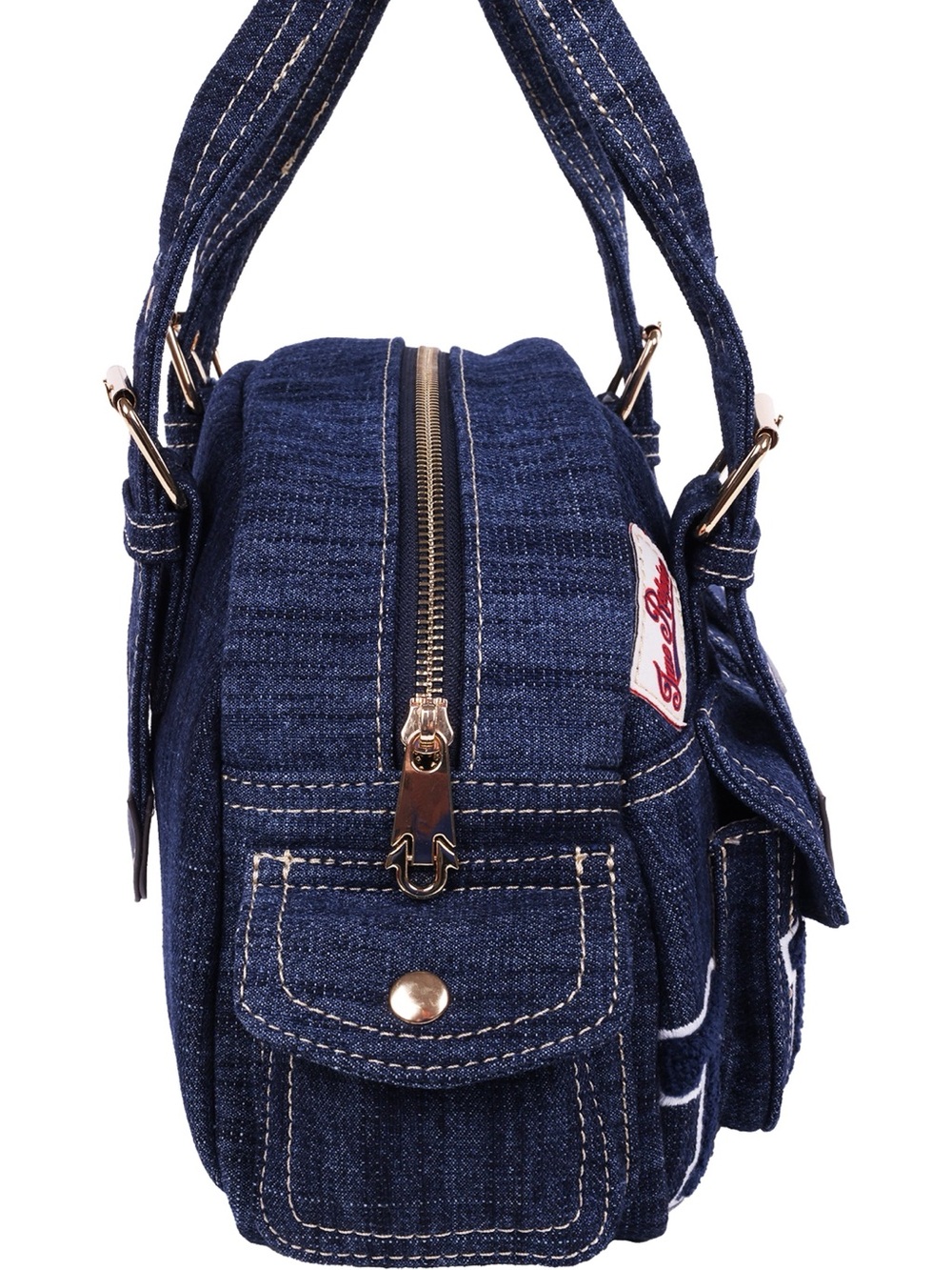 True Religion Multi-Patch Satchel - Picture 7 of 10